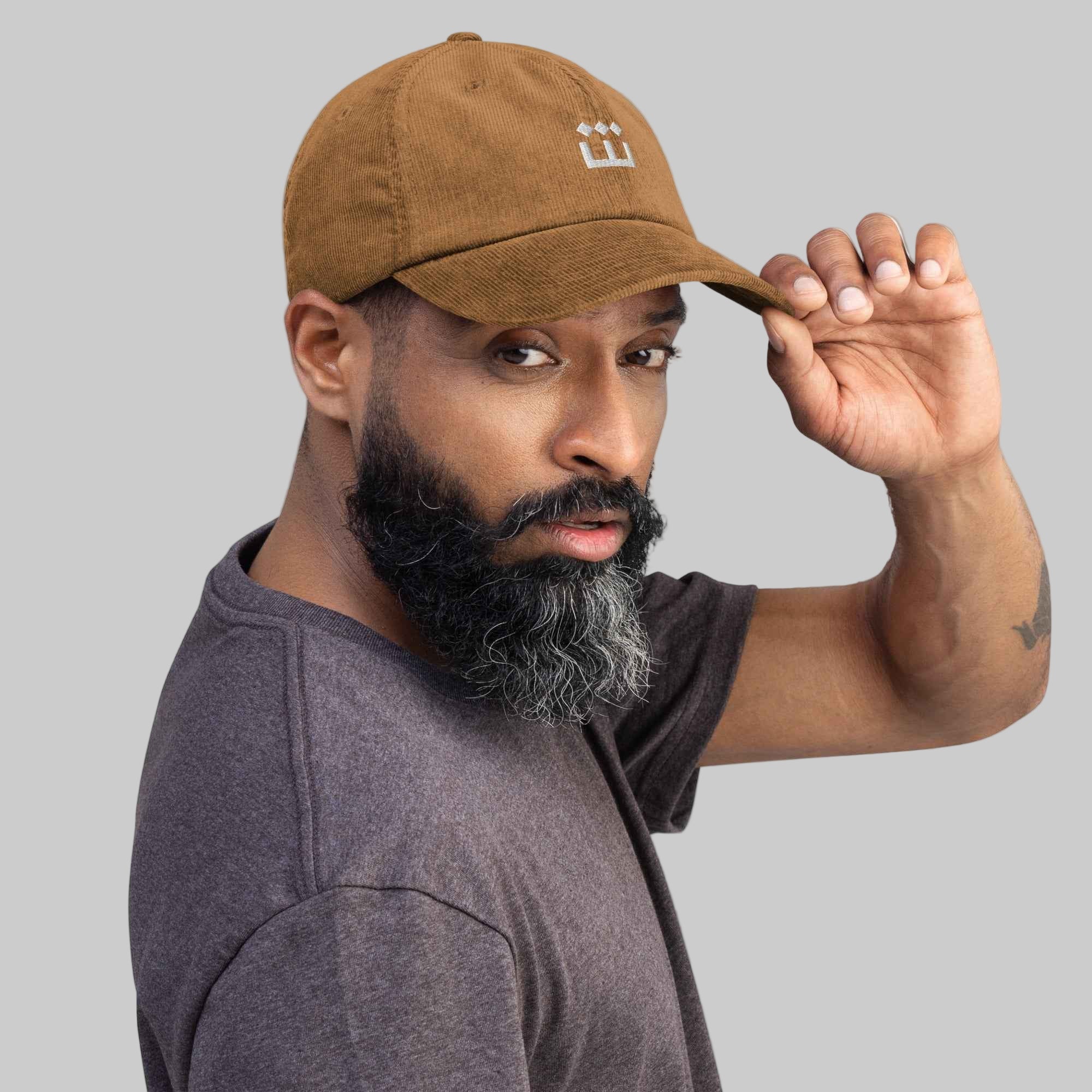 Sheeen Classic Embroidered Corduroy hat