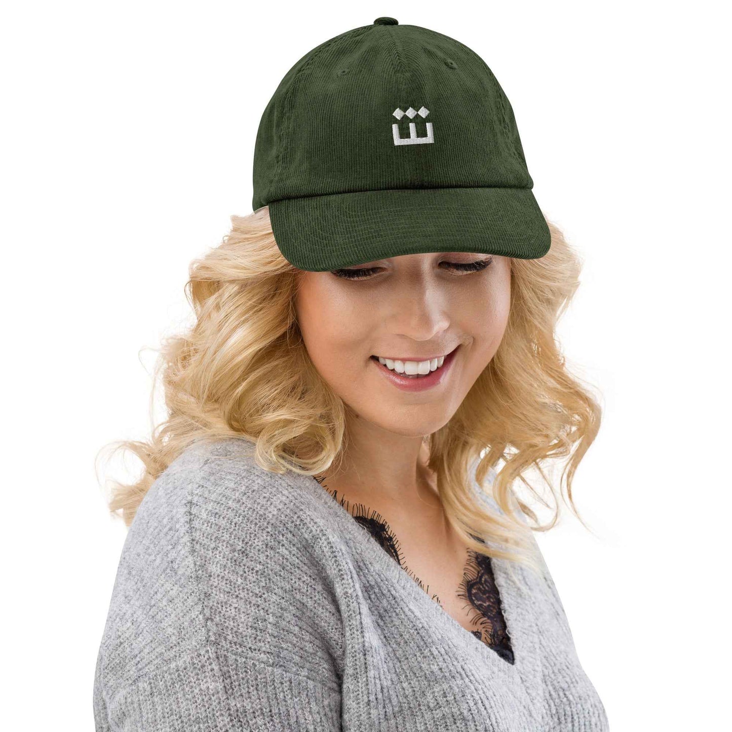 Sheeen Classic Embroidered Corduroy hat