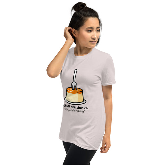 Pudding mit Gabel Unisex T-Shirt Light Colors Ice Grey