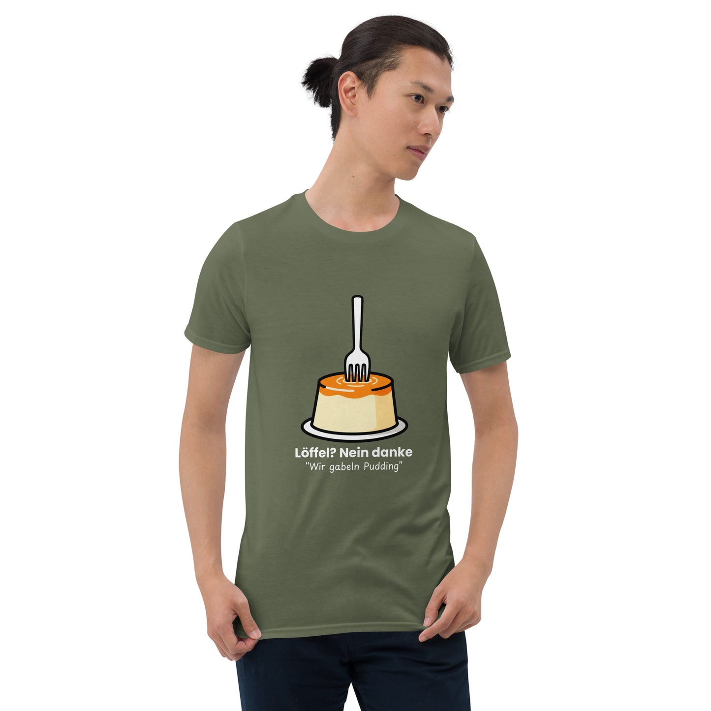 Pudding mit Gabel Unisex T-Shirt Dark Shades