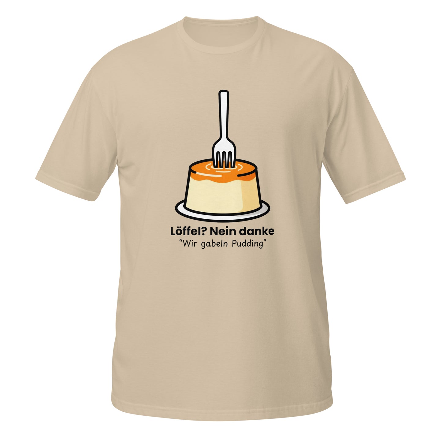 Pudding mit Gabel Unisex T-Shirt Light Colors
