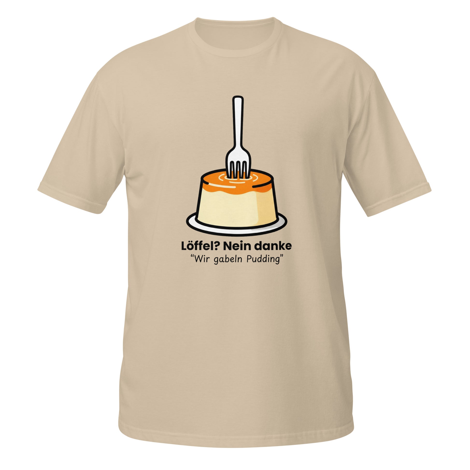 Pudding mit Gabel Unisex T-Shirt Light Colors