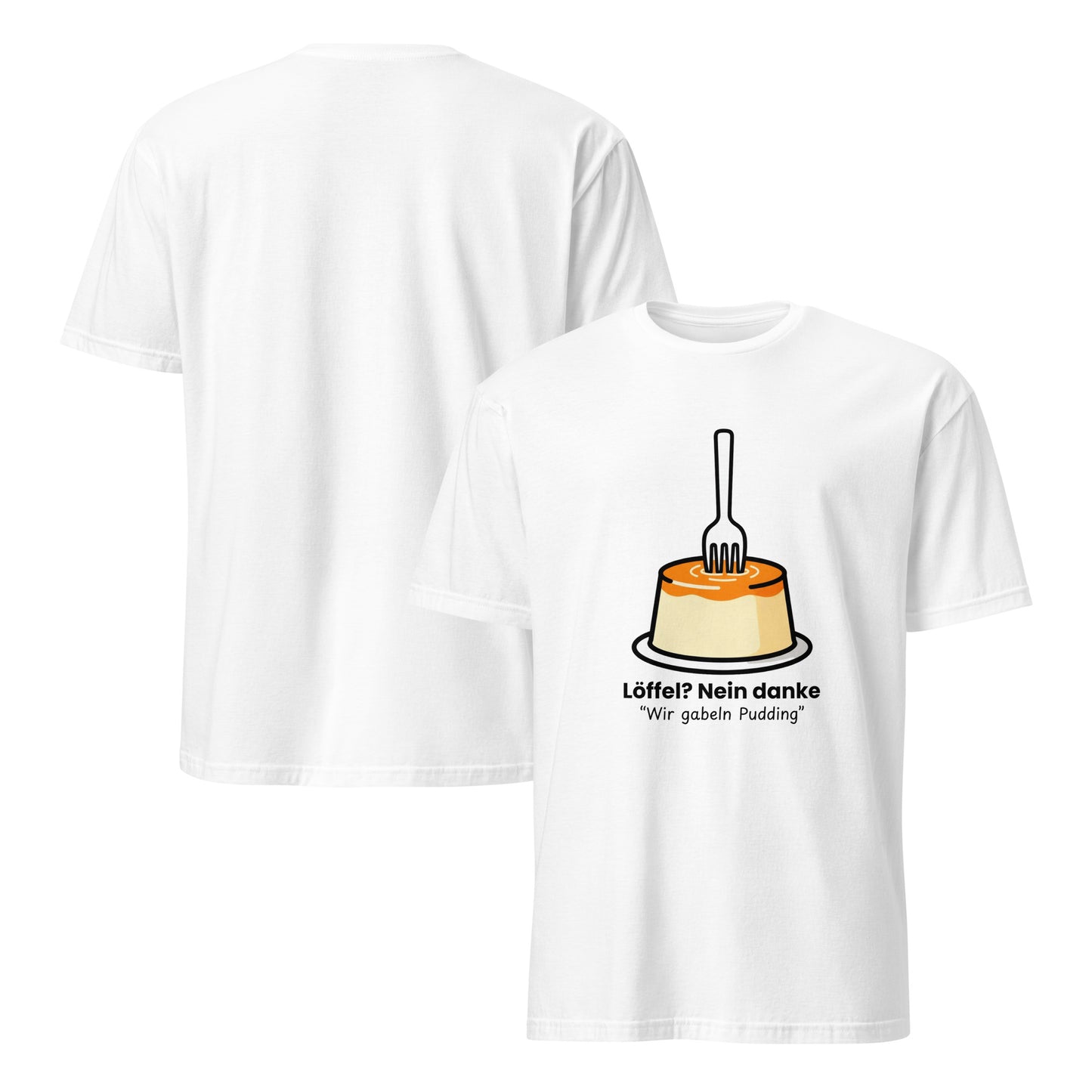 Pudding mit Gabel Unisex T-Shirt Light Colors