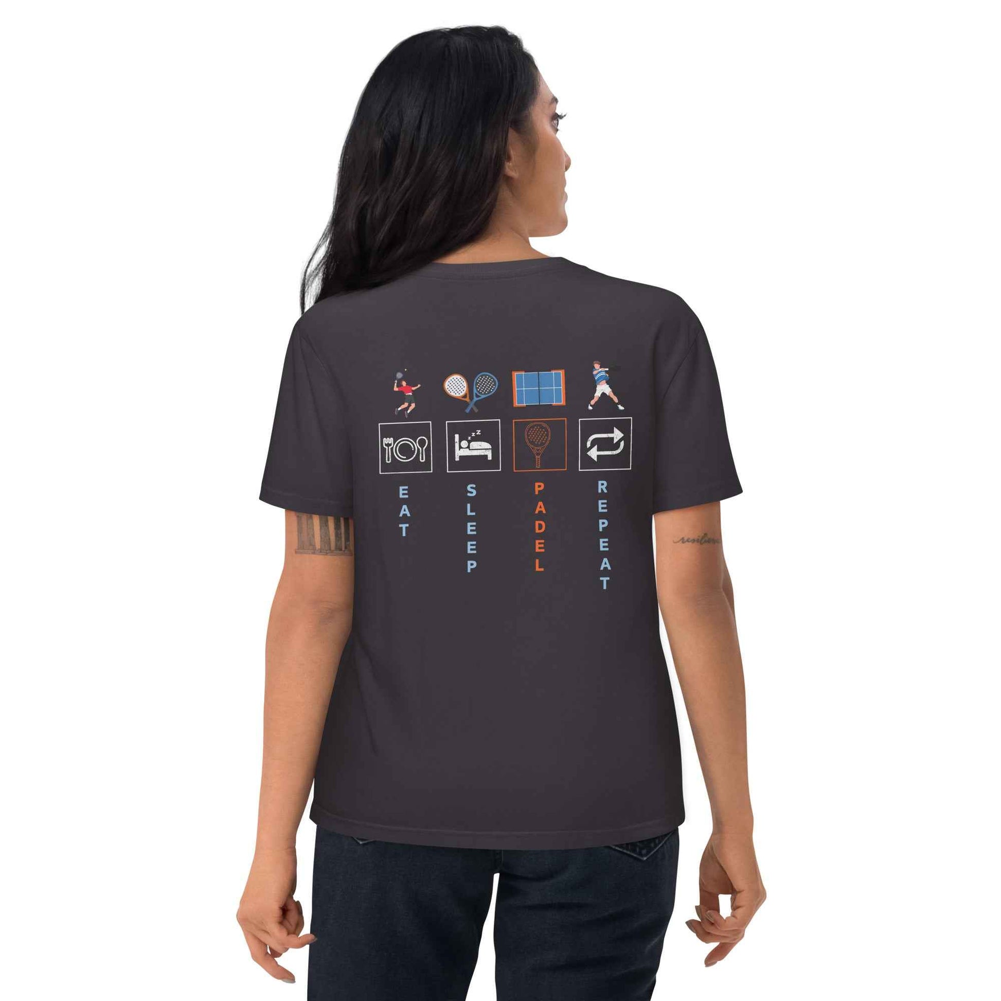 Padel T-Shirt Unisex Organic Cotton for Eco-Friendly Athletes