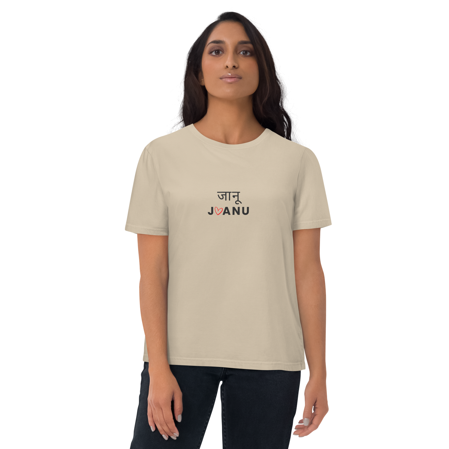 Jaanu Hindi T-shirt for Women - Organic Cotton T-Shirt