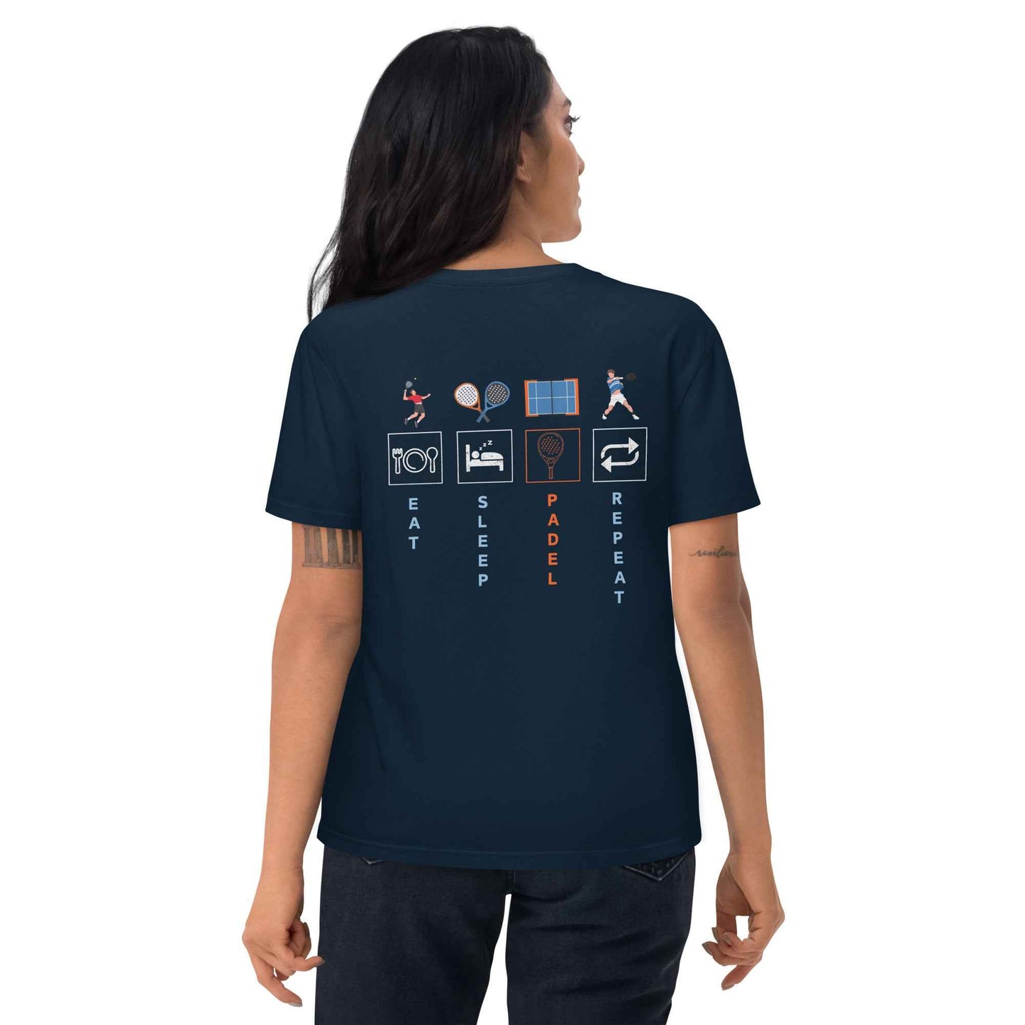 Padel T-Shirt Unisex Organic Cotton for Eco-Friendly Athletes