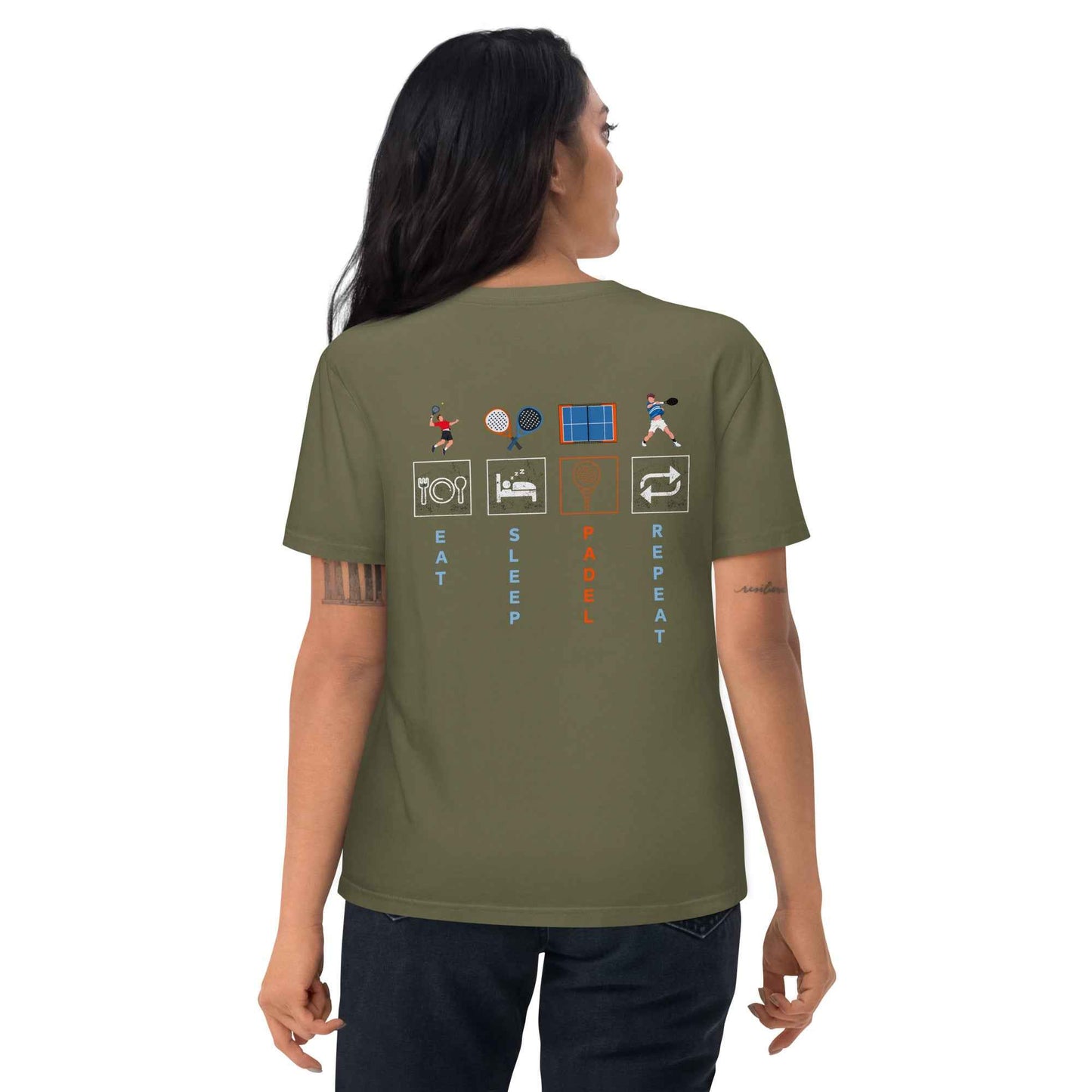 Padel T-Shirt Unisex Organic Cotton for Eco-Friendly Athletes