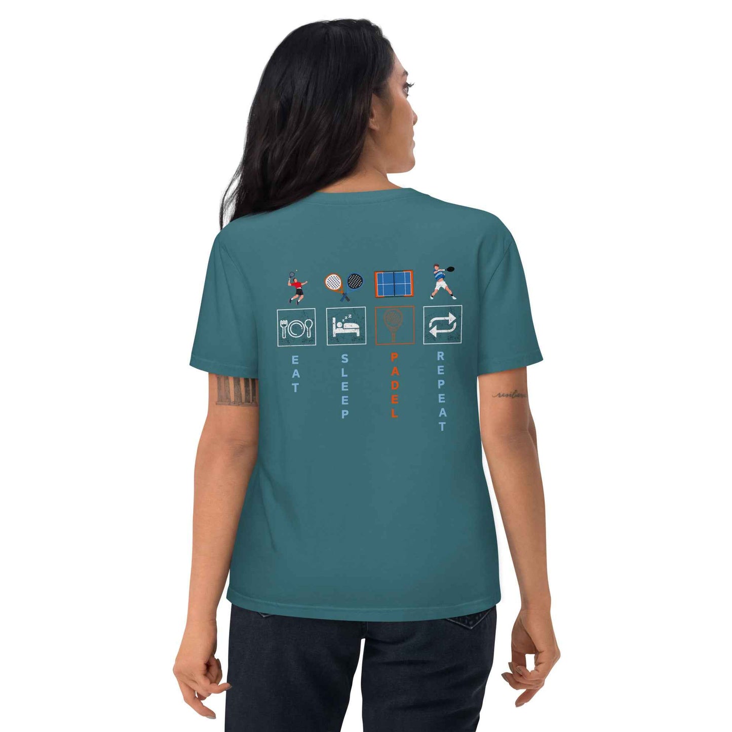 Padel T-Shirt Unisex Organic Cotton for Eco-Friendly Athletes