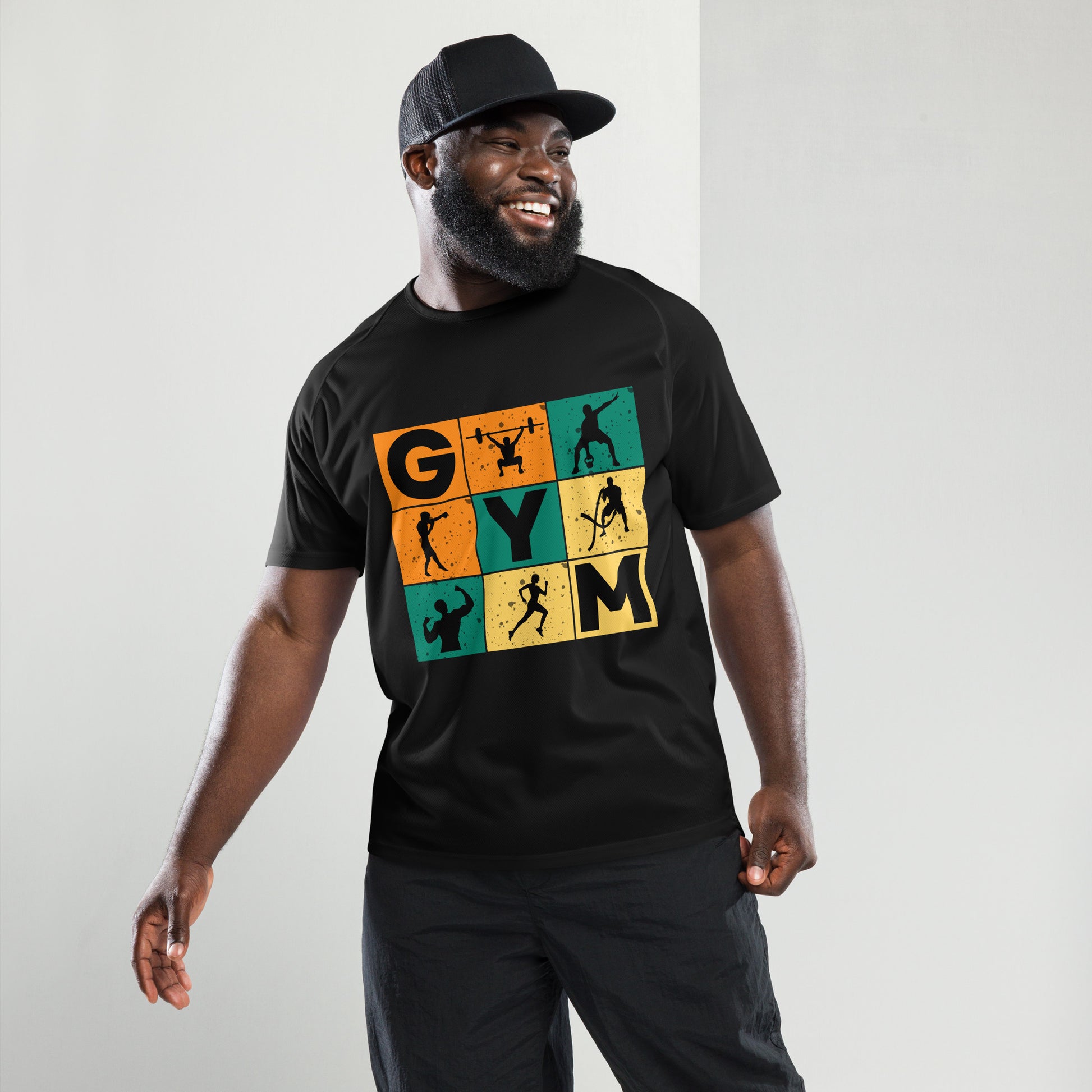 GYM Mode On Unisex Sports Jersey Black