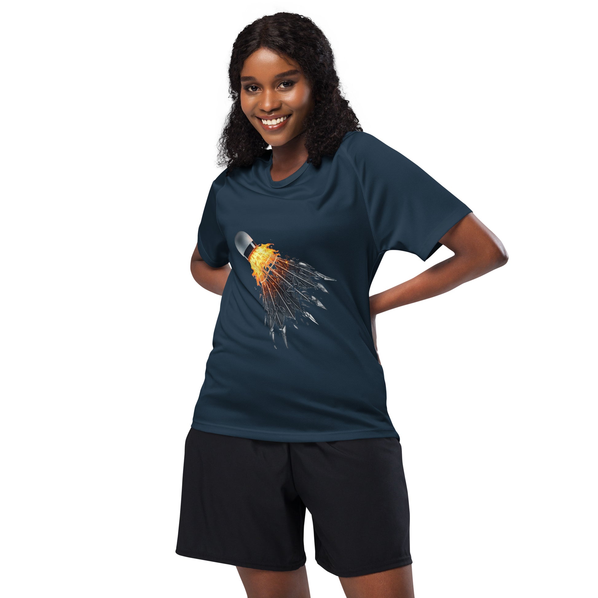 Fireball Badminton Unisex Sports Jersey