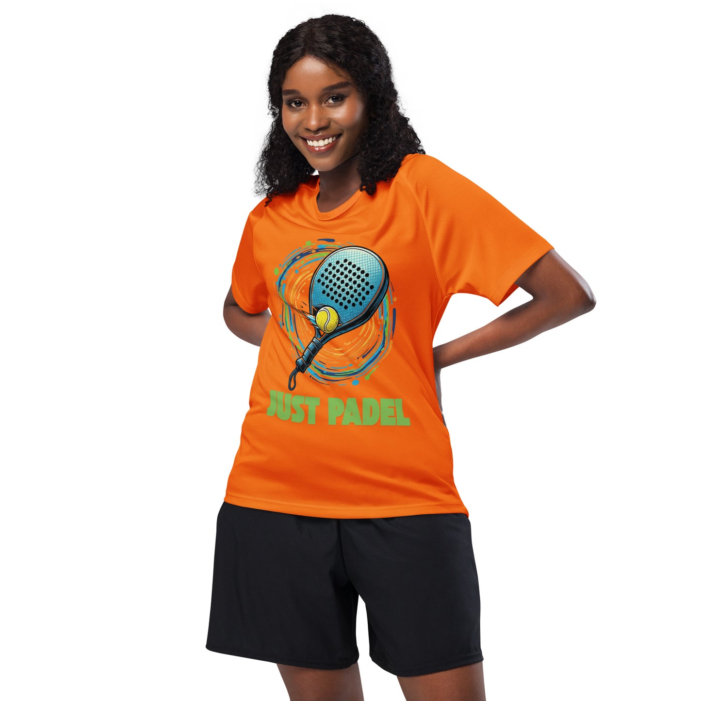 Just Padel Unisex Sports Jersey Neon Orange