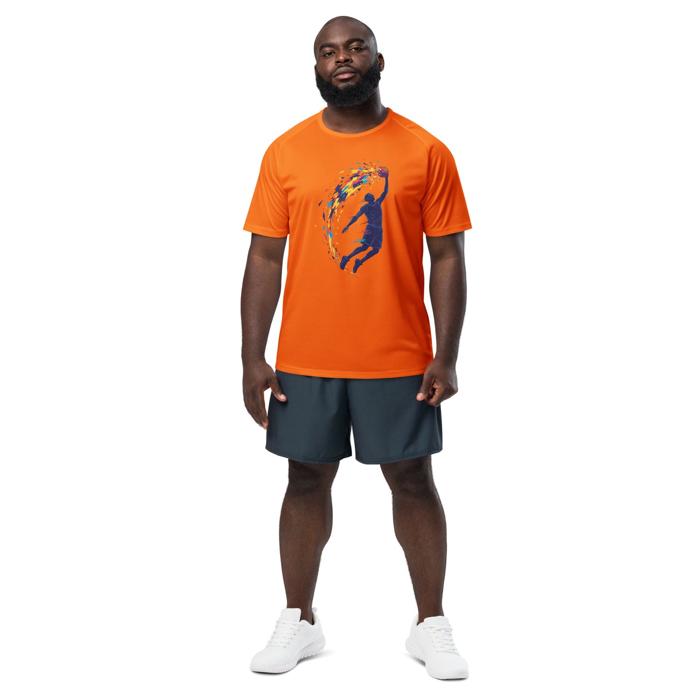 Splash Dunk Basketball Unisex Sports Jersey Neon Orange