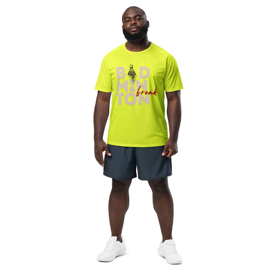 Shuttle Obsession Badminton Unisex Sports Jersey Neon Yellow