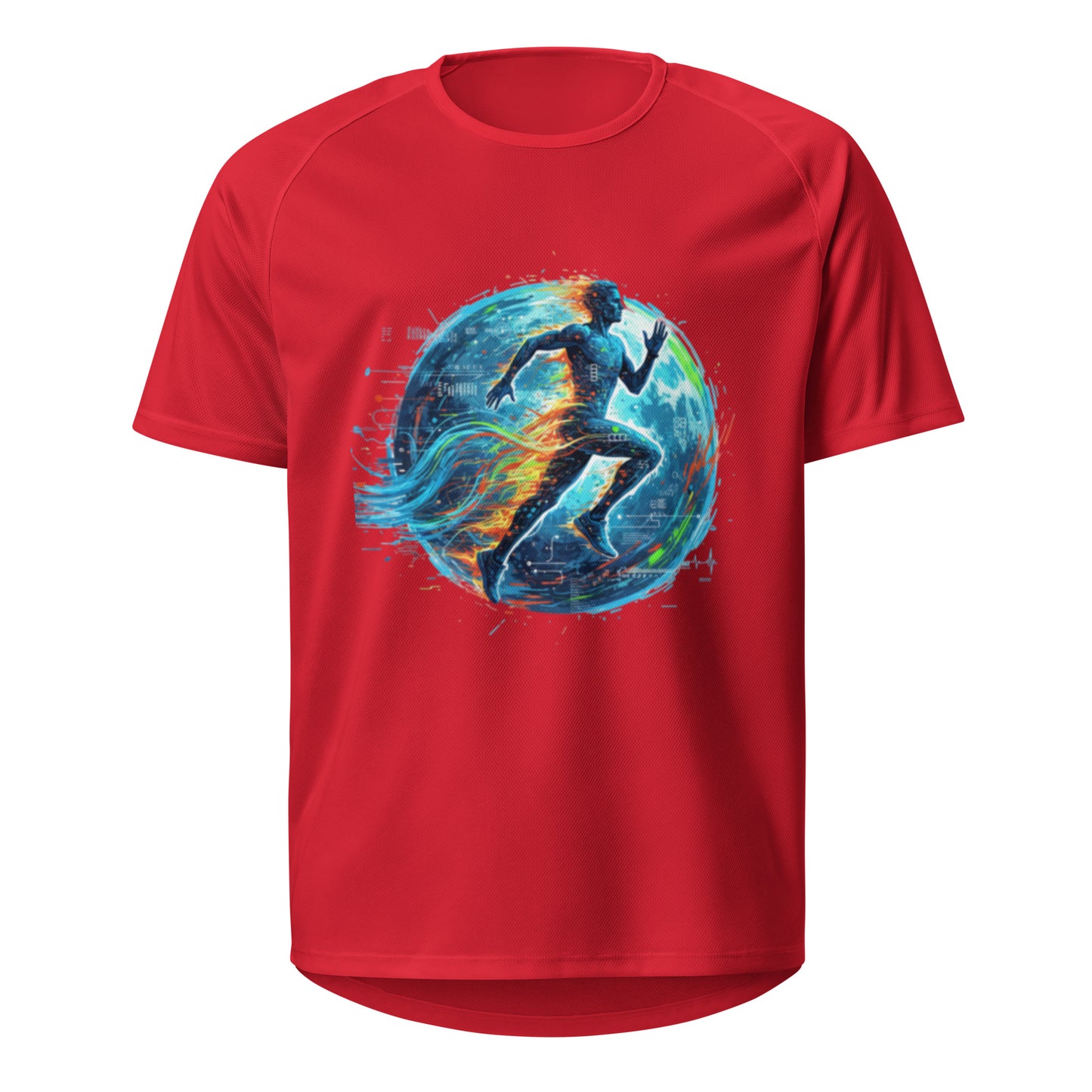Quantum Sprint Unisex Sports Jersey Red