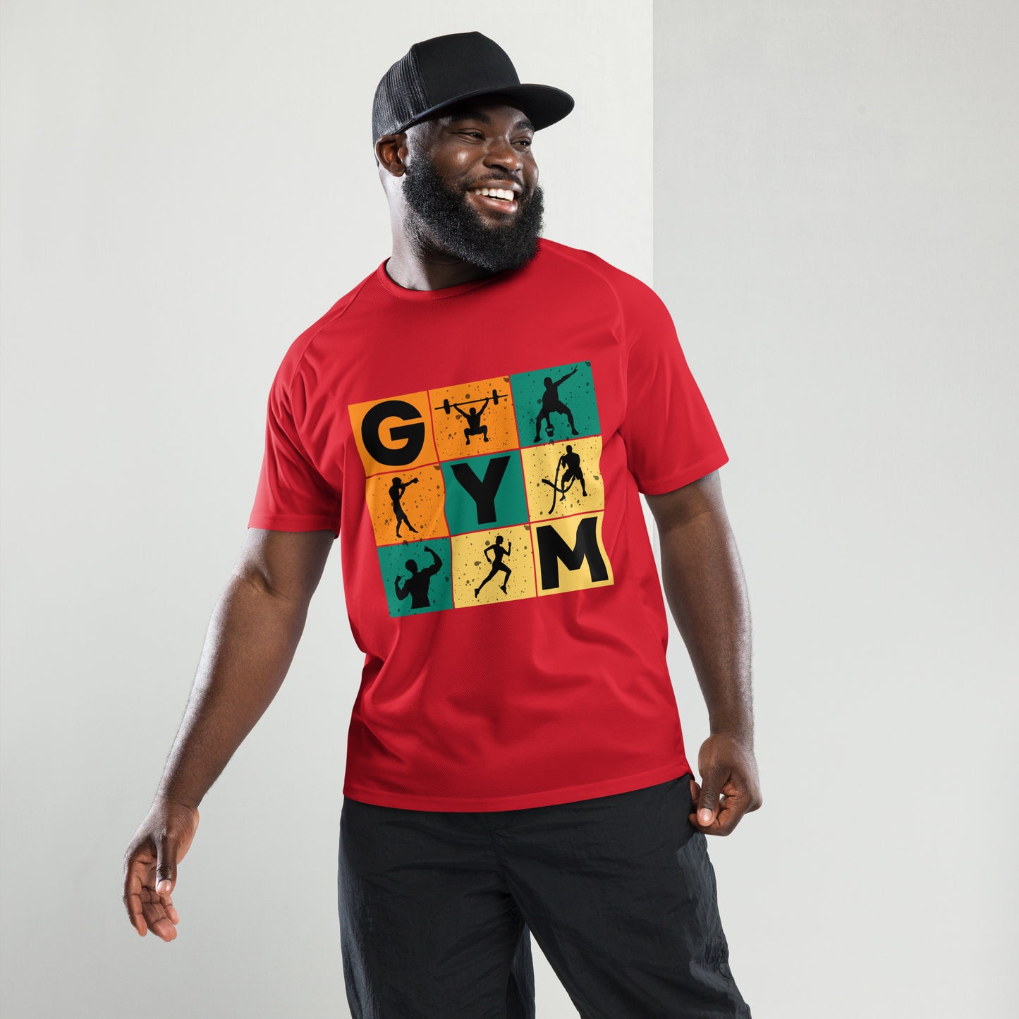GYM Mode On Unisex Sports Jersey Red