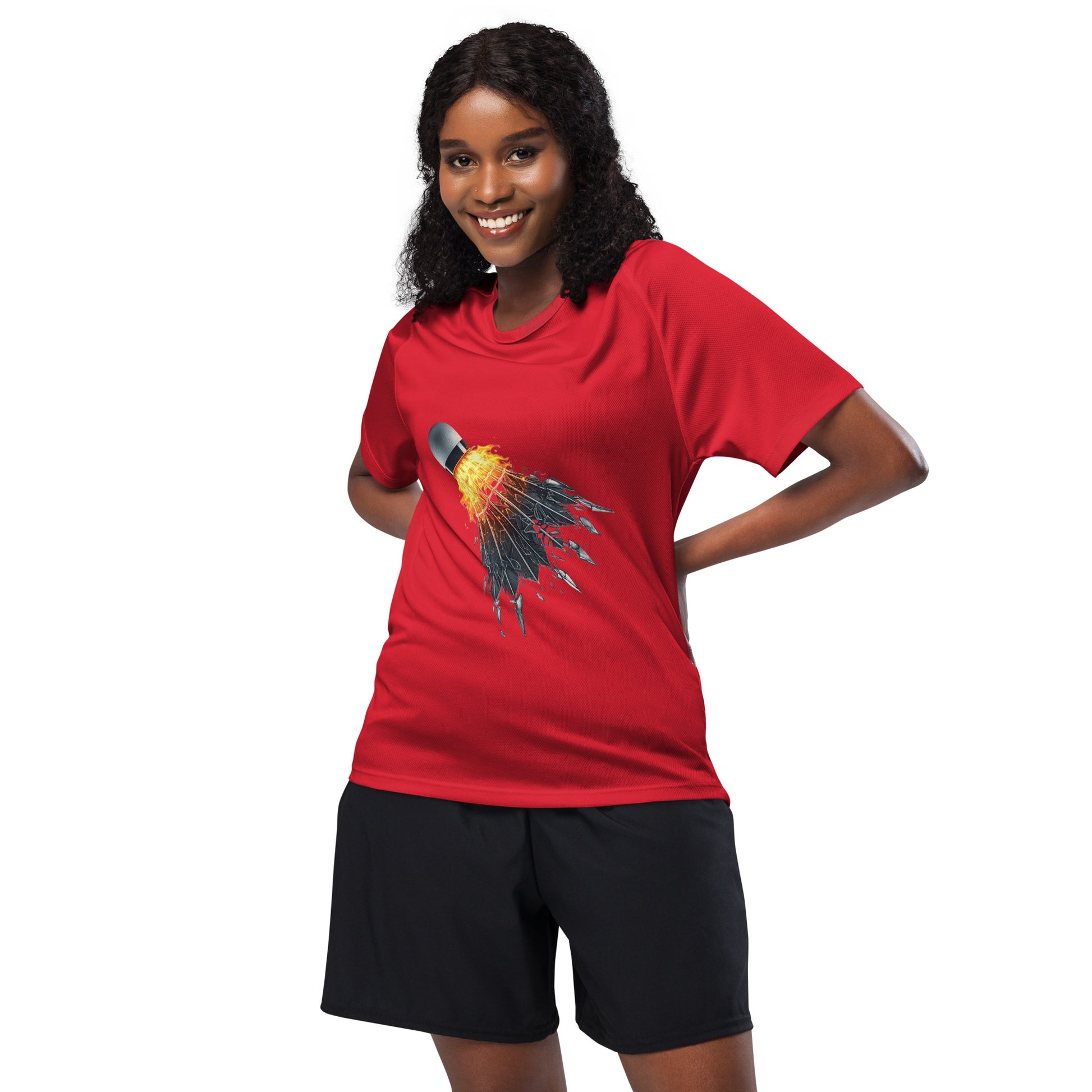 Fireball Badminton Unisex Sports Jersey