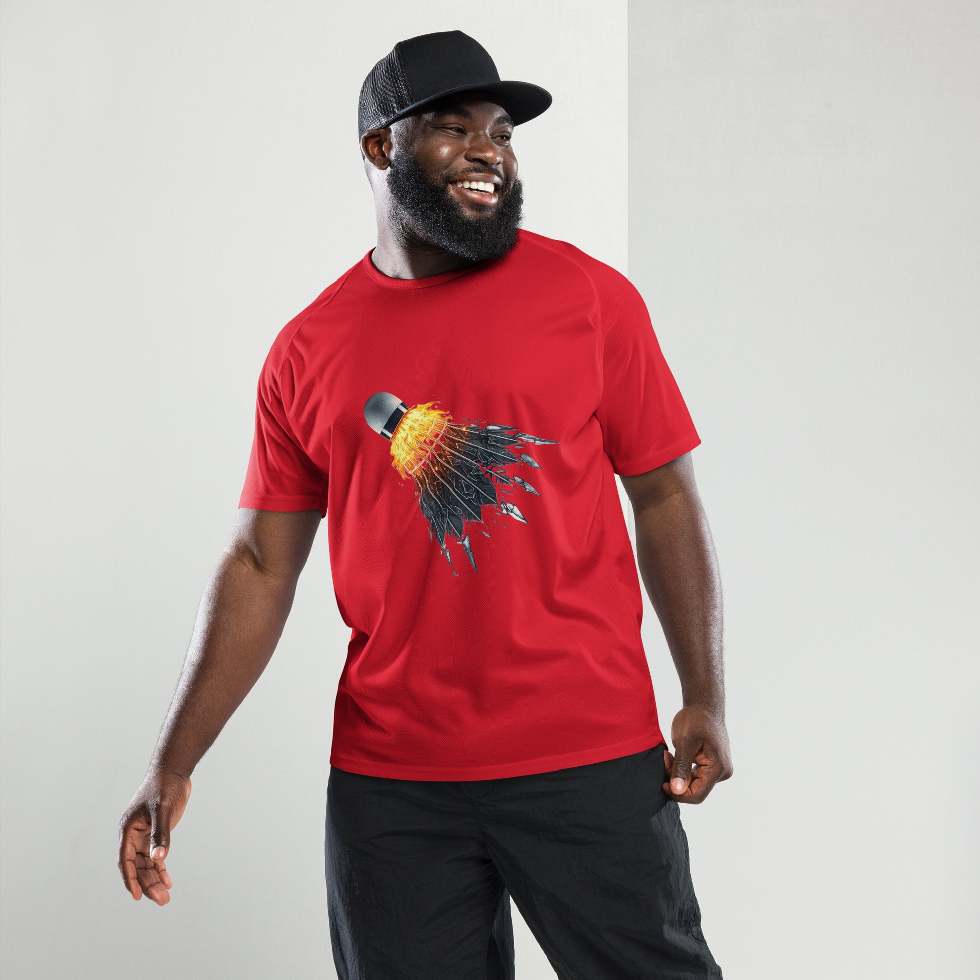 Fireball Badminton Unisex Sports Jersey