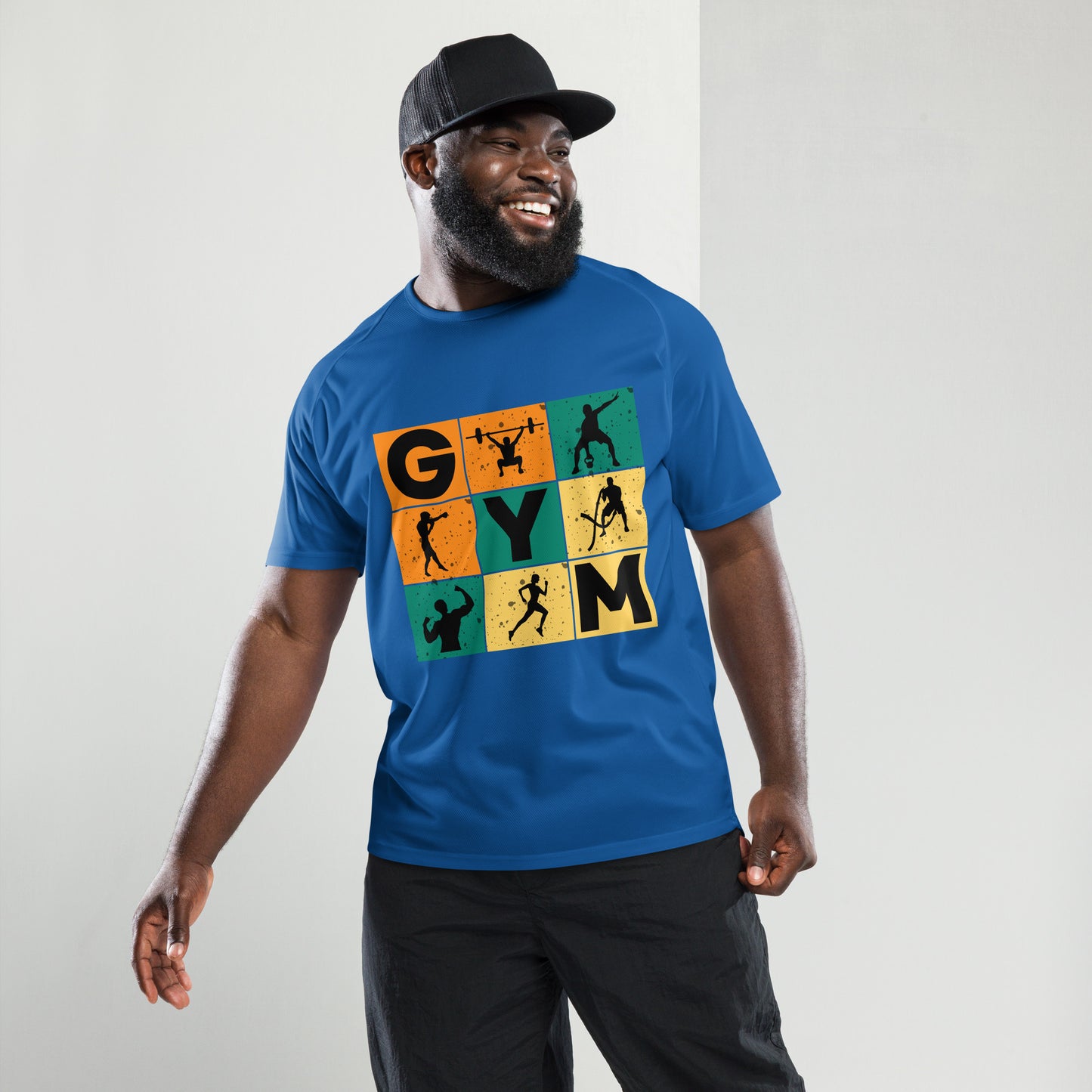 GYM Mode On Unisex Sports Jersey Royal Blue