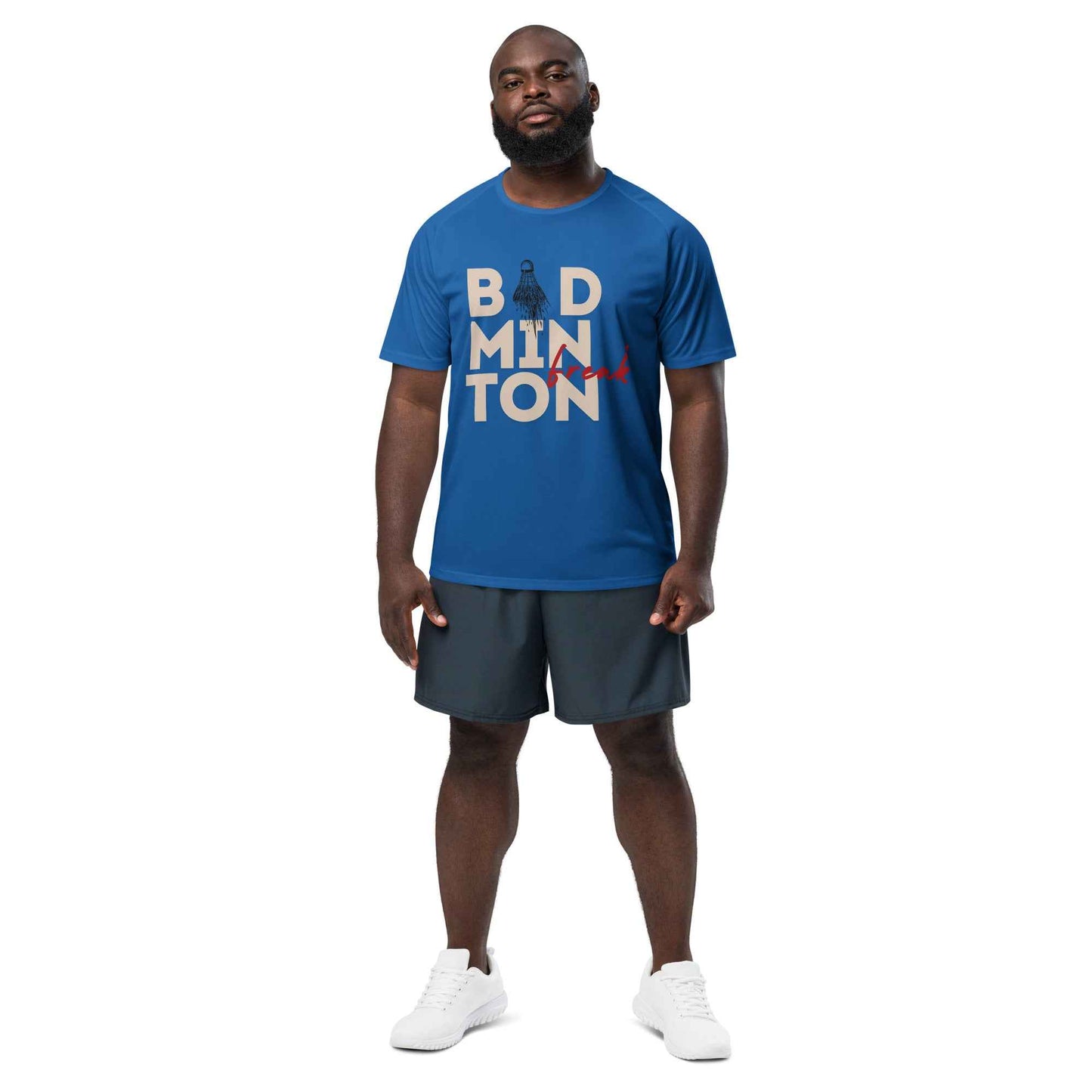 Shuttle Obsession Badminton Unisex Sports Jersey Royal Blue