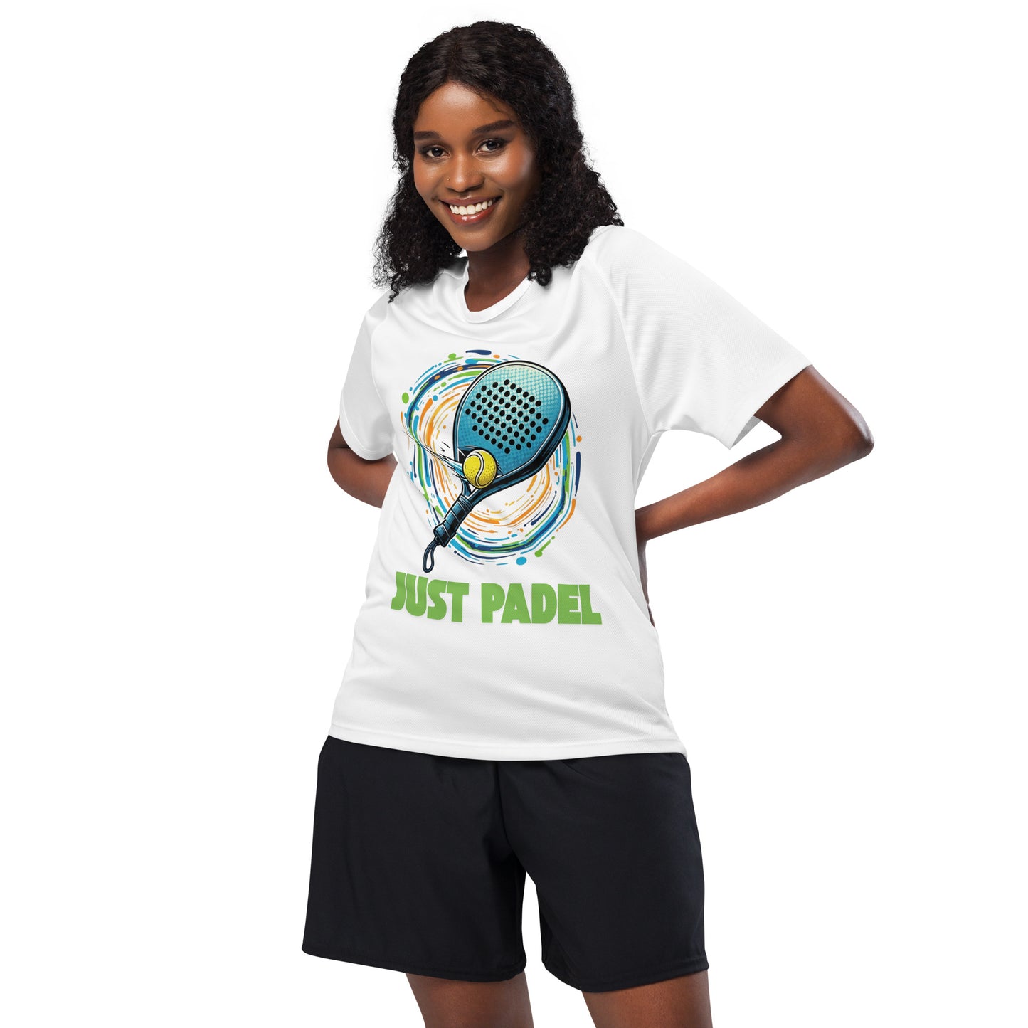 Just Padel Unisex Sports Jersey White