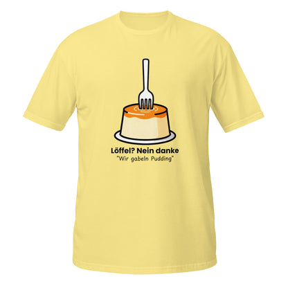 Pudding mit Gabel Unisex T-Shirt Light Colors