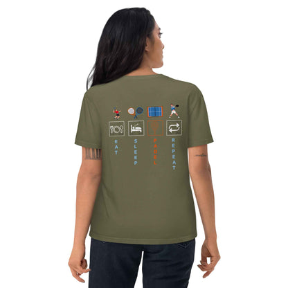 Padel T-Shirt Unisex Organic Cotton for Eco-Friendly Athletes
