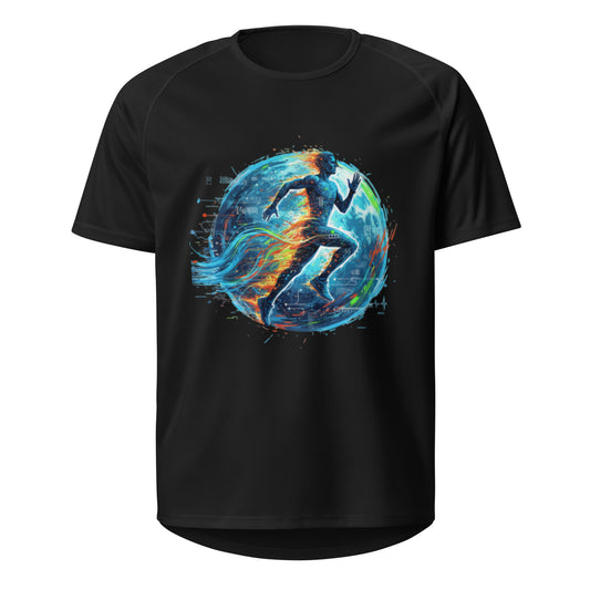 Quantum Sprint Unisex Sports Jersey Black