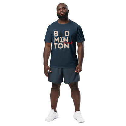 Shuttle Obsession Badminton Unisex Sports Jersey French Navy
