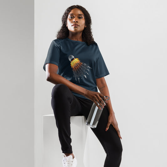 Fireball Badminton Unisex Sports Jersey French Navy