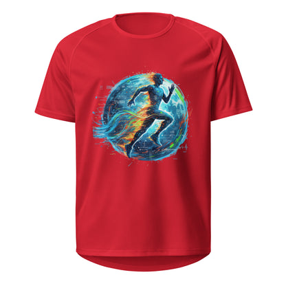 Quantum Sprint Unisex Sports Jersey Red