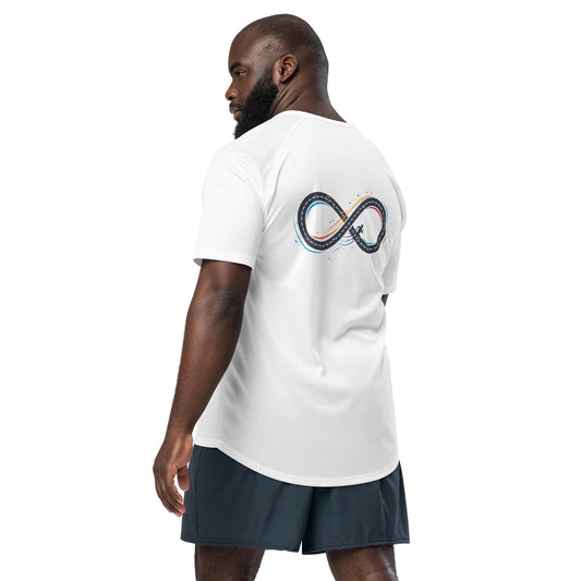 Endless Mile Loop Unisex Sports Jersey White