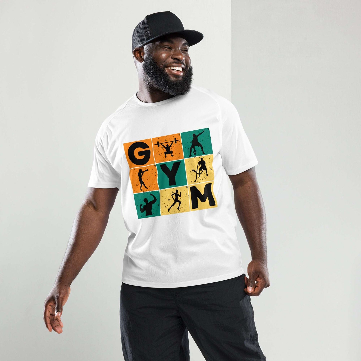 GYM Mode On Unisex Sports Jersey White